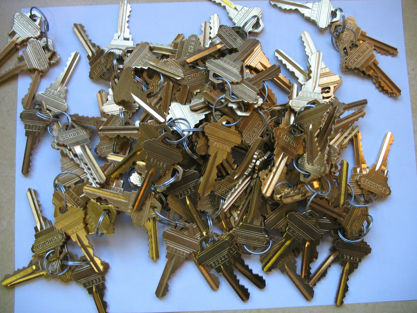 10 Sets Of 4 40 Pieces Precut Schlage Keys 5 Pin Sc1 Locksmith Same Key Alike
