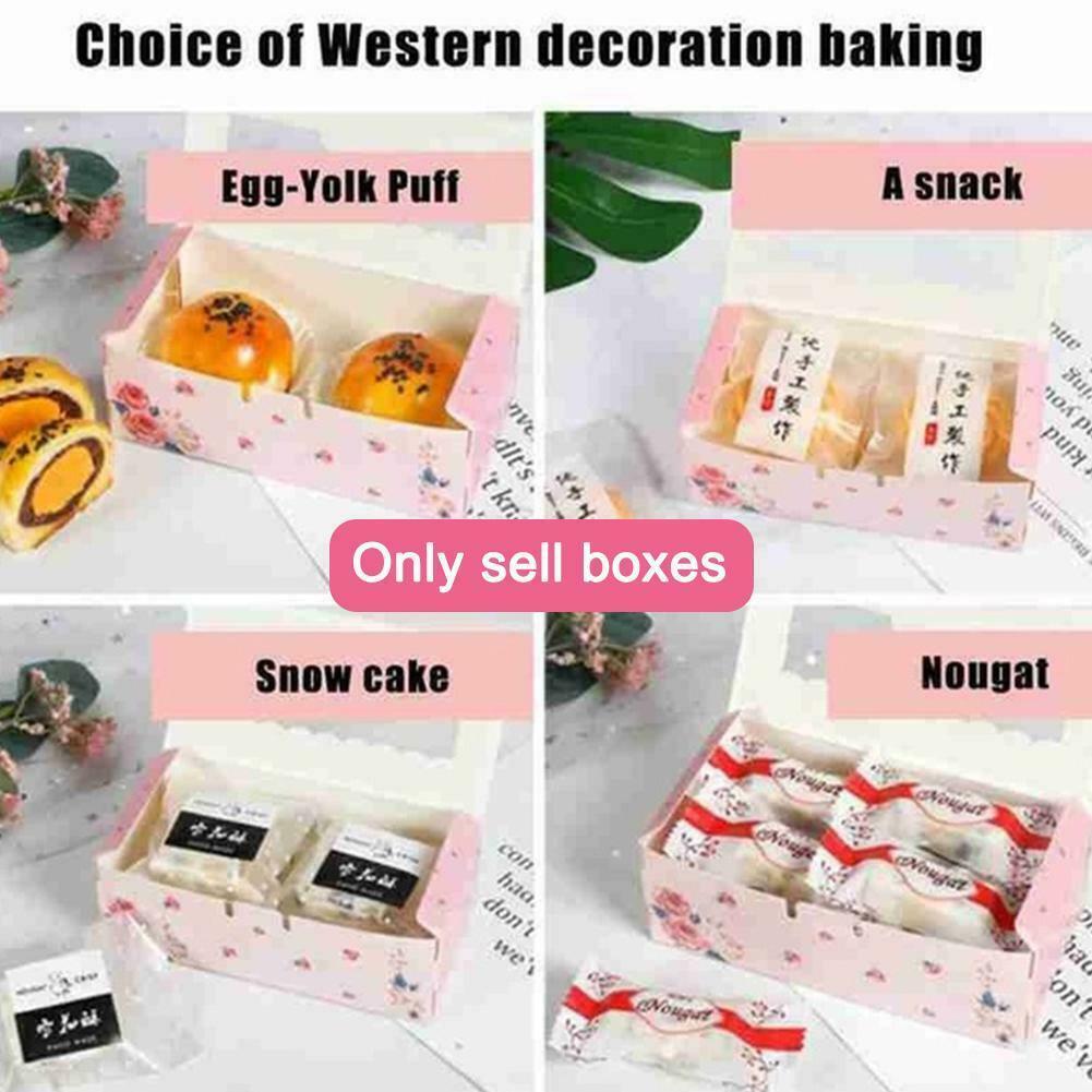Windowed Cupcake Cake Egg Tart Boxes Cookies Holder L0y7. R1w1