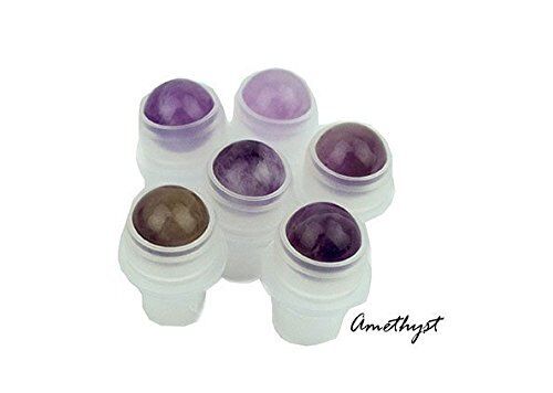Gemstone Replacement Rollers 10ml And 5ml For Glass Bottles (6 , Amethyst)