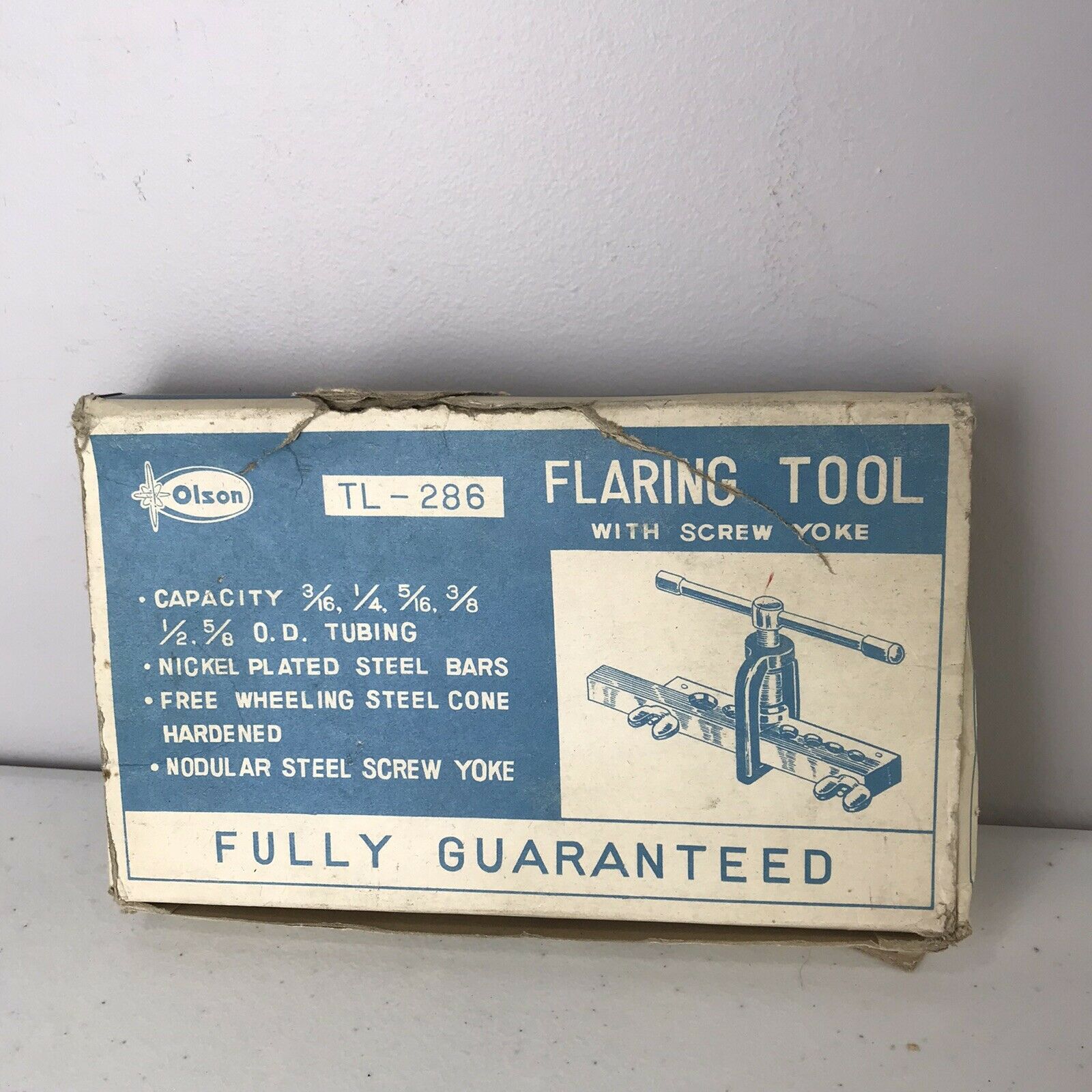 Vintage Olson Flaring Tool Tl-286, Brake Line, Fuel Line