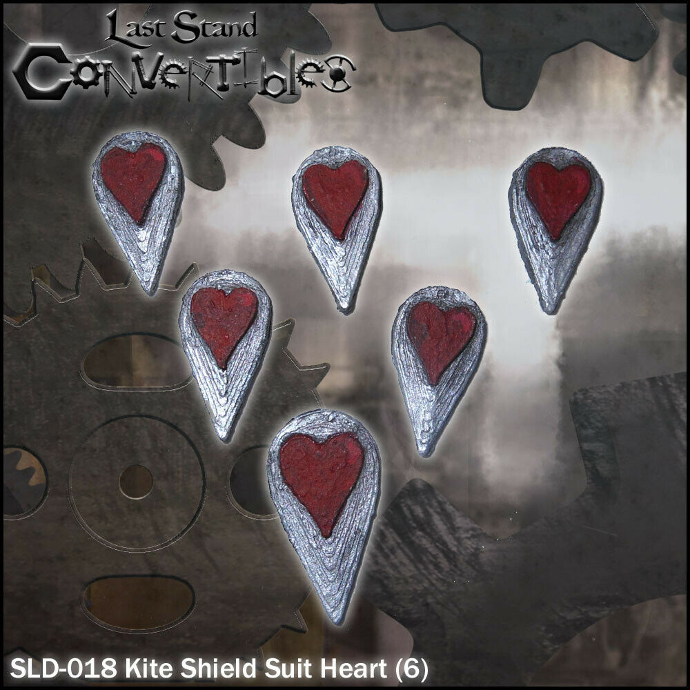 Last Stand Convertibles Bits Shields - Kite Shield Suit Heart (6)