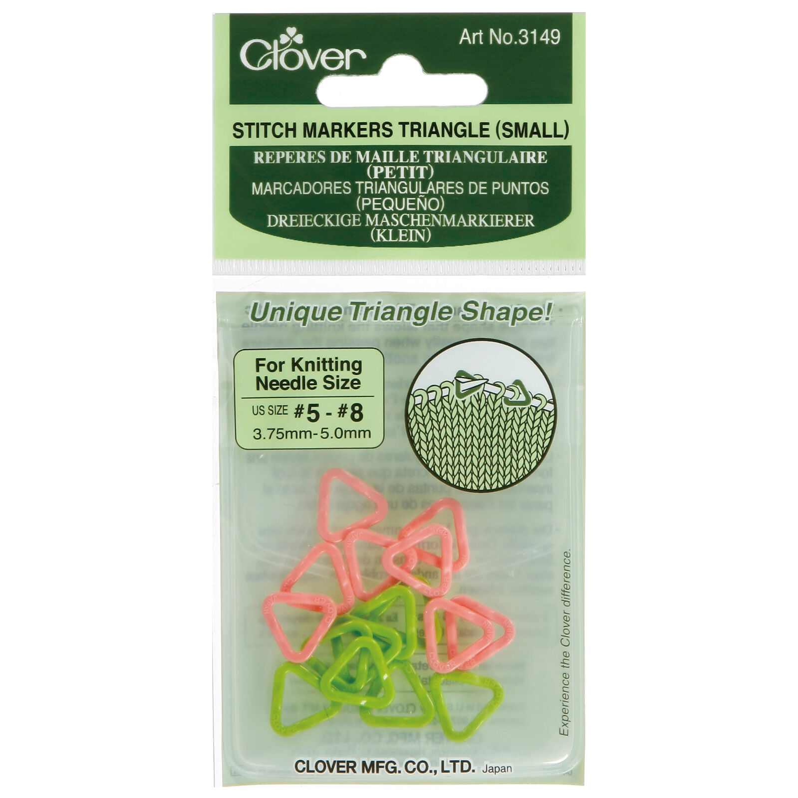 Clover Small Stitch Marker Triangles